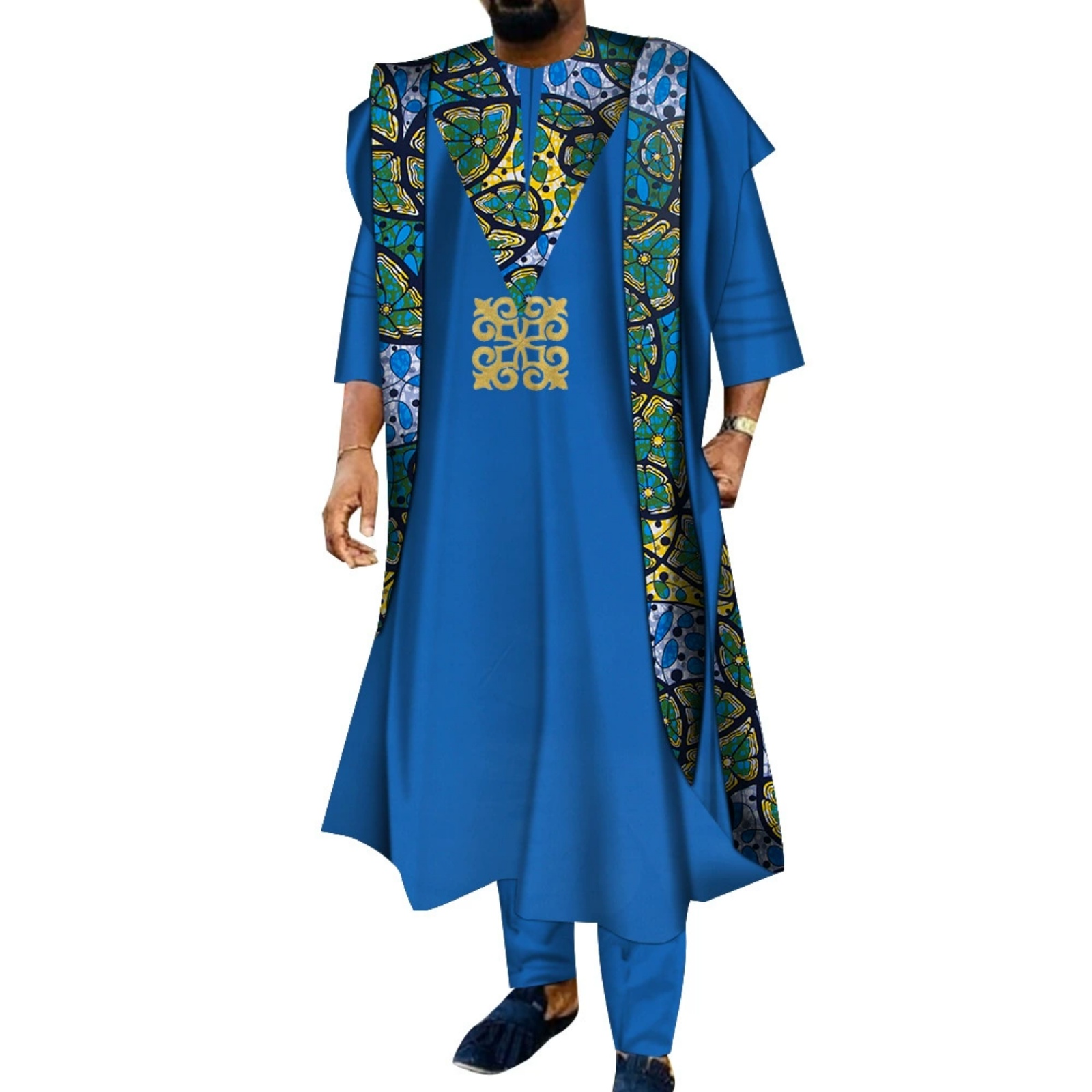 Boubou Men Africa - 3 Piece African Embroidered Men's Boubou