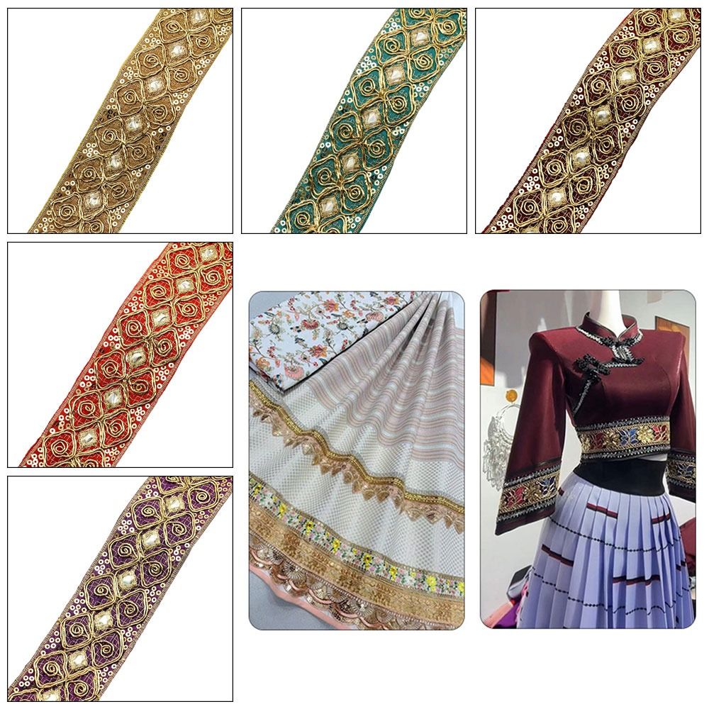 Ethnic Clothing & Online Fashion Store Khaadi Pk - 4.5cm Wide Embroidered Lace Webbing 10
