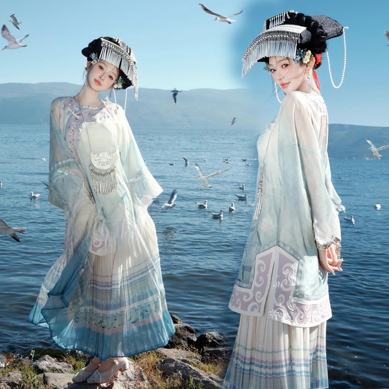 Ethnic Fashion Studio - Blue Ethnic Minority Women's Clothing Traditional