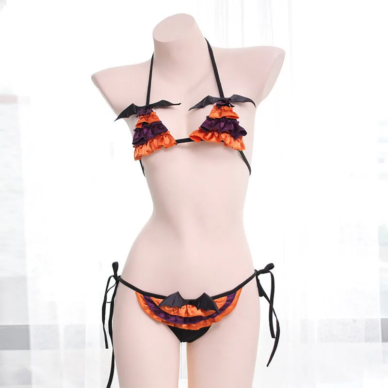 Ethnic Outfit - Women Gothic Devil Bat Sexy Lingerie