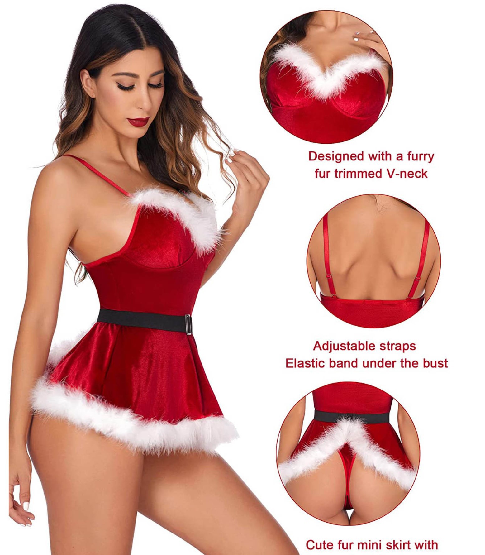 Women's Sexy Nightgown Santa C - Ethnic Outfit ulasan dan harga