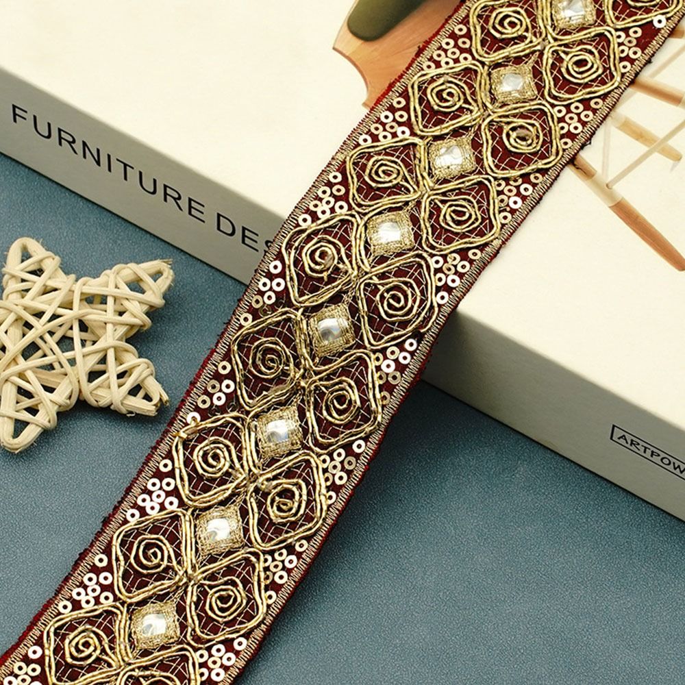 4.5cm Wide Embroidered Lace We - Ethnic Clothing & Online Fashion Store Khaadi Pk ulasan dan harga