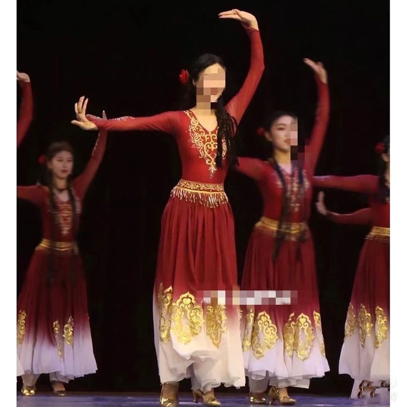 Uyghur Dance Costume Women Win - Ethnic Outfit ulasan dan harga
