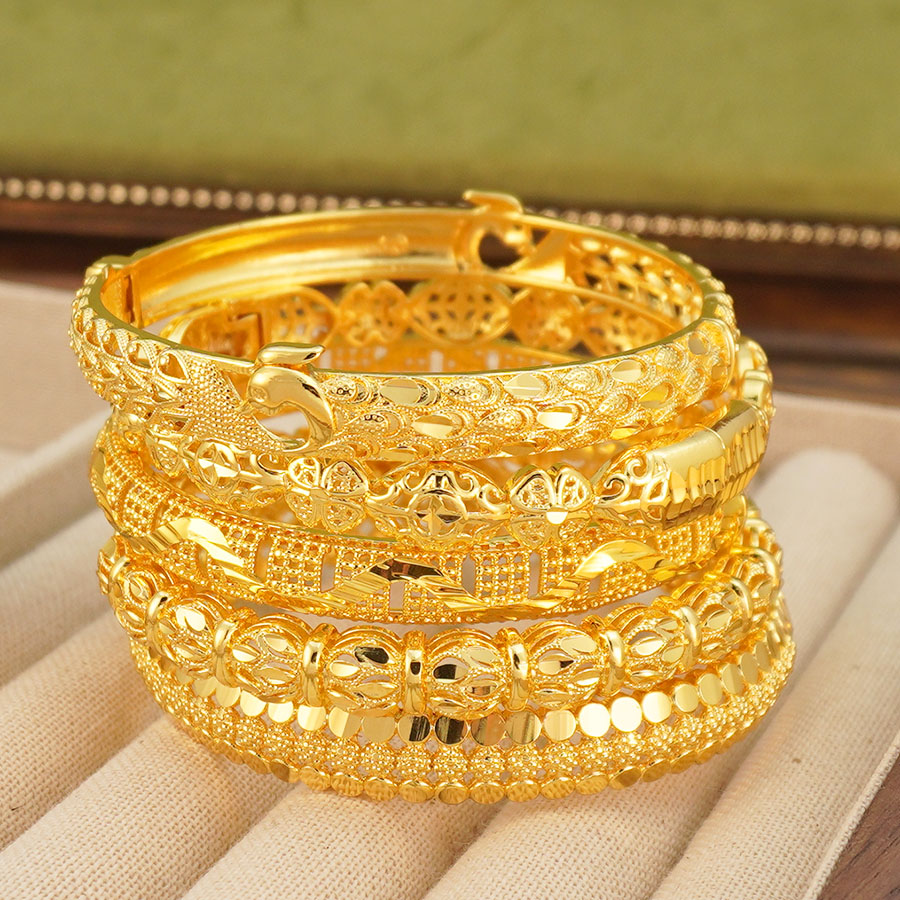 1Pcs Gold Tone Peacock Carved  - Ethnic Fashion In Dubai ulasan dan harga