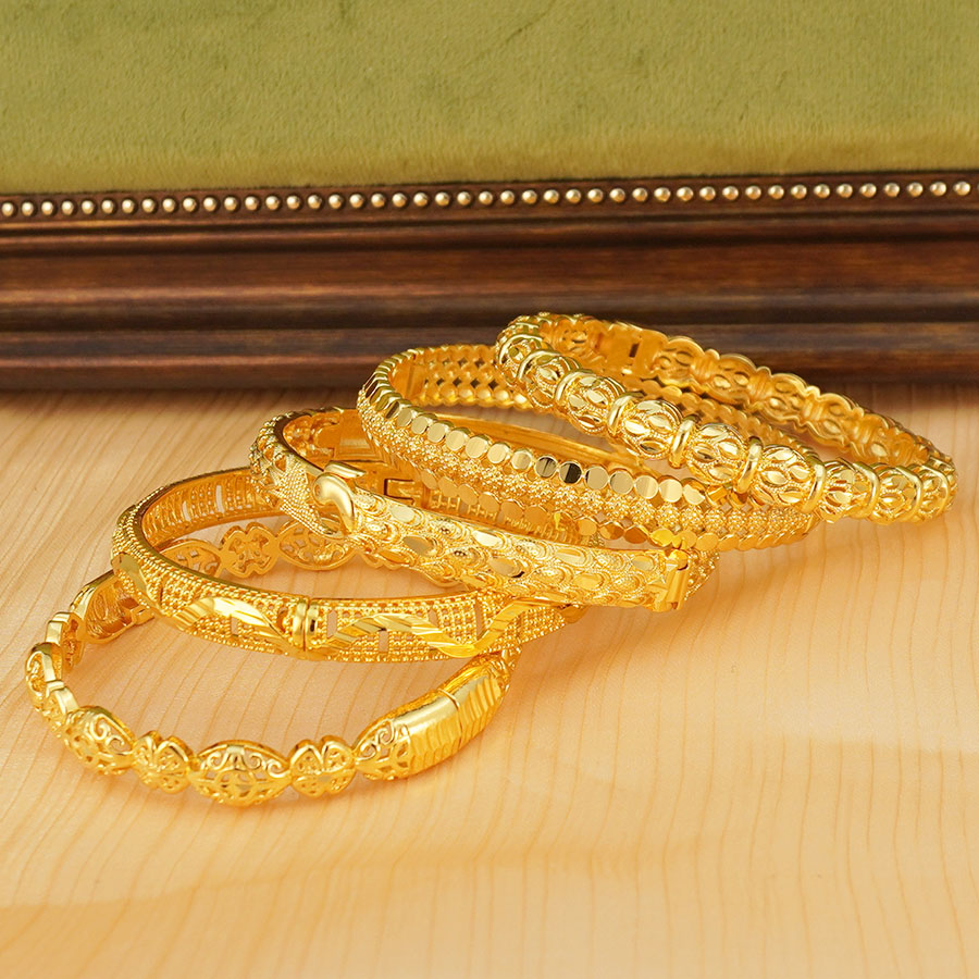 1Pcs Gold Tone Peacock Carved  - Ethnic Fashion In Dubai ulasan dan harga