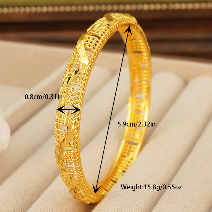 1Pcs Gold Tone Peacock Carved  - Ethnic Fashion In Dubai ulasan dan harga