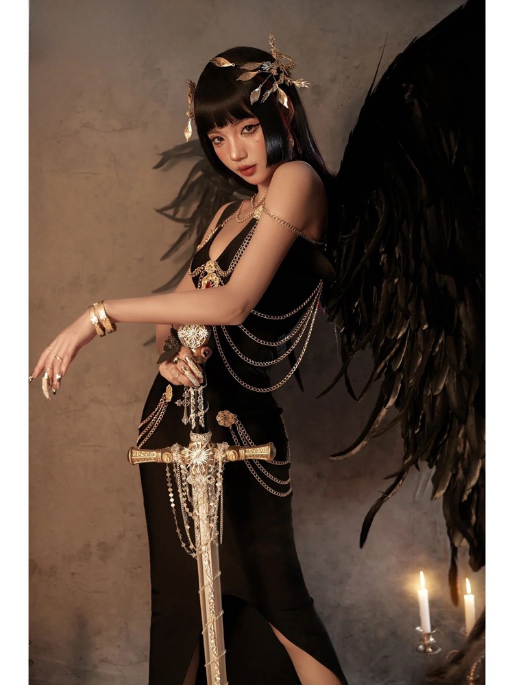 Dark Elf Halloween Stage Perfo - Ethnic Fashion Studio ulasan dan harga
