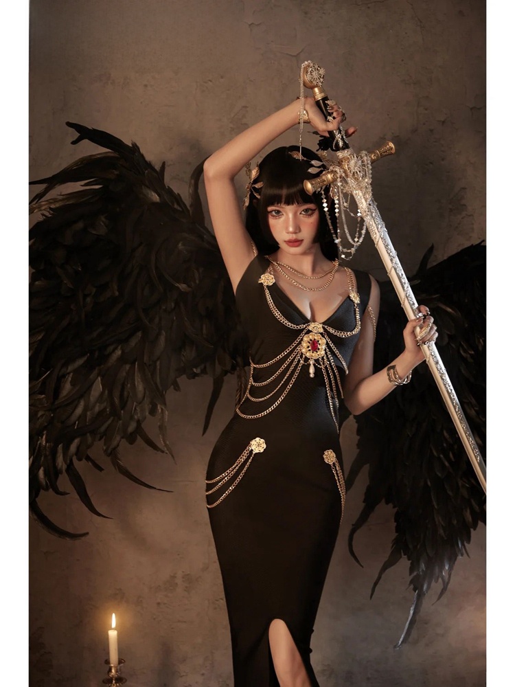 Dark Elf Halloween Stage Perfo - Ethnic Fashion Studio ulasan dan harga