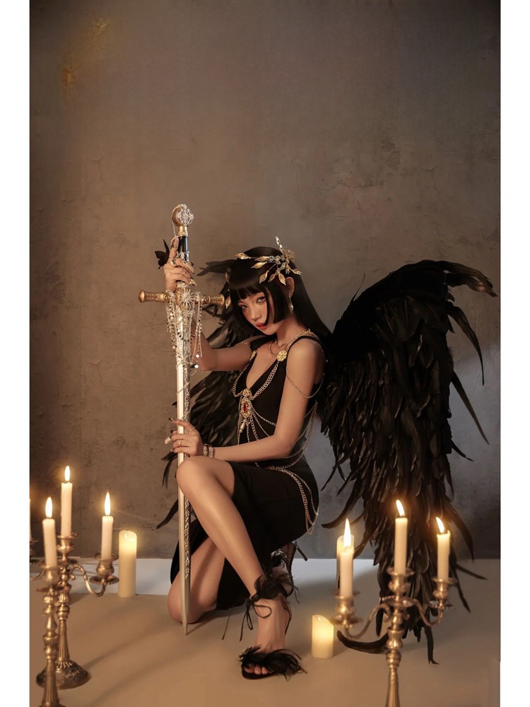 Dark Elf Halloween Stage Perfo - Ethnic Fashion Studio ulasan dan harga