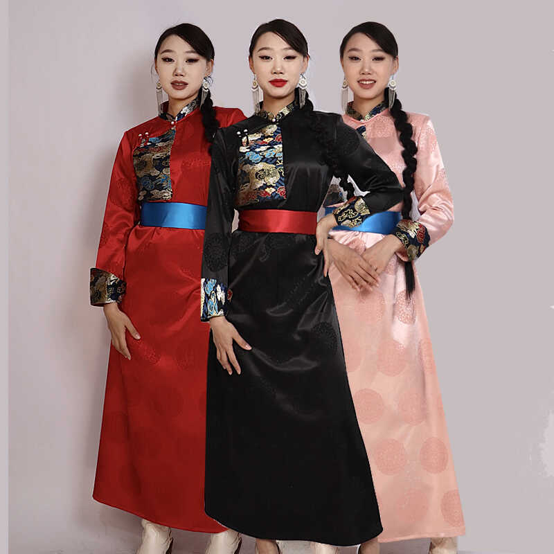 Black Pink Red Blue Mongolia G - Ethnic Gown ulasan dan harga