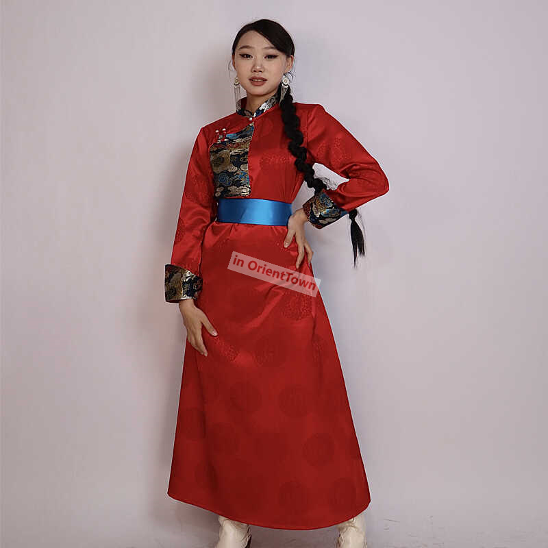 Black Pink Red Blue Mongolia G - Ethnic Gown ulasan dan harga