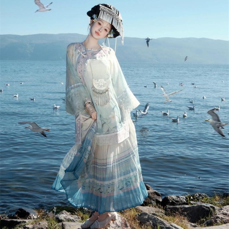 Blue Ethnic Minority Women's C - Ethnic Fashion Studio ulasan dan harga