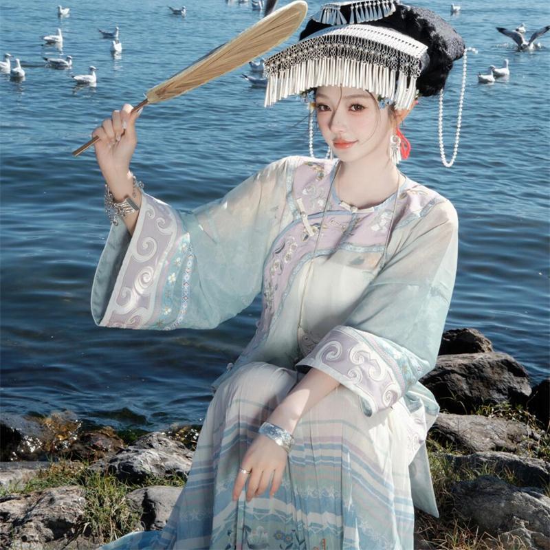 Blue Ethnic Minority Women's C - Ethnic Fashion Studio ulasan dan harga