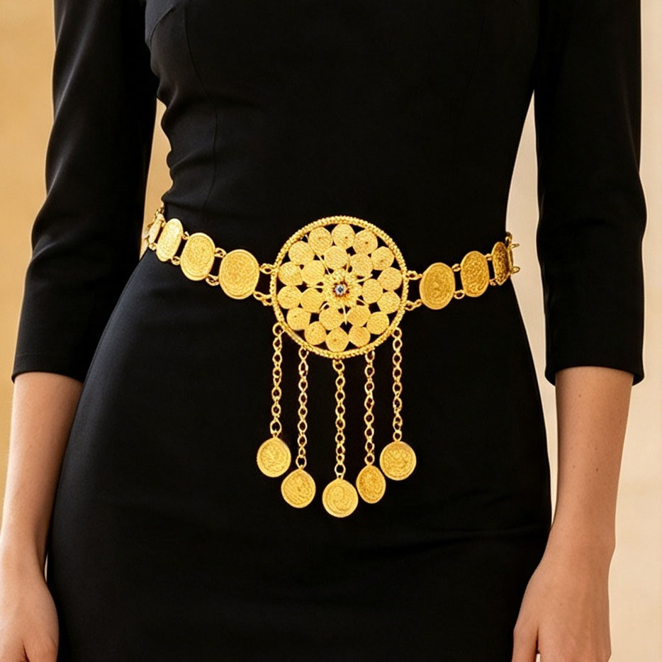 Ethnic-style Alloy Waist Chain - Ethnic Fashion Studio ulasan dan harga