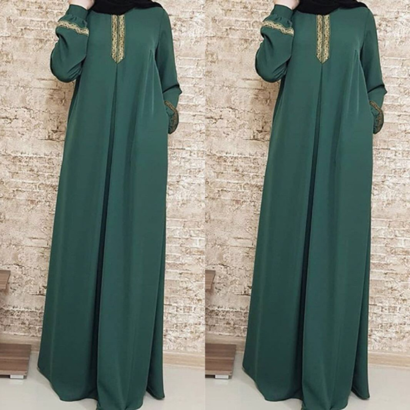 Muslim Ethnic Style Print Abay - Ethnic Gown ulasan dan harga