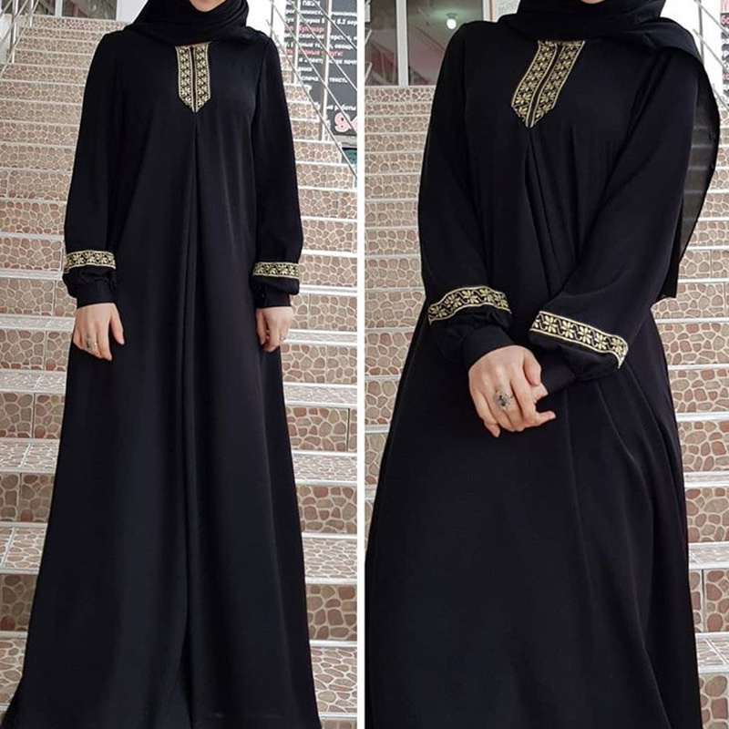 Muslim Ethnic Style Print Abay - Ethnic Gown ulasan dan harga