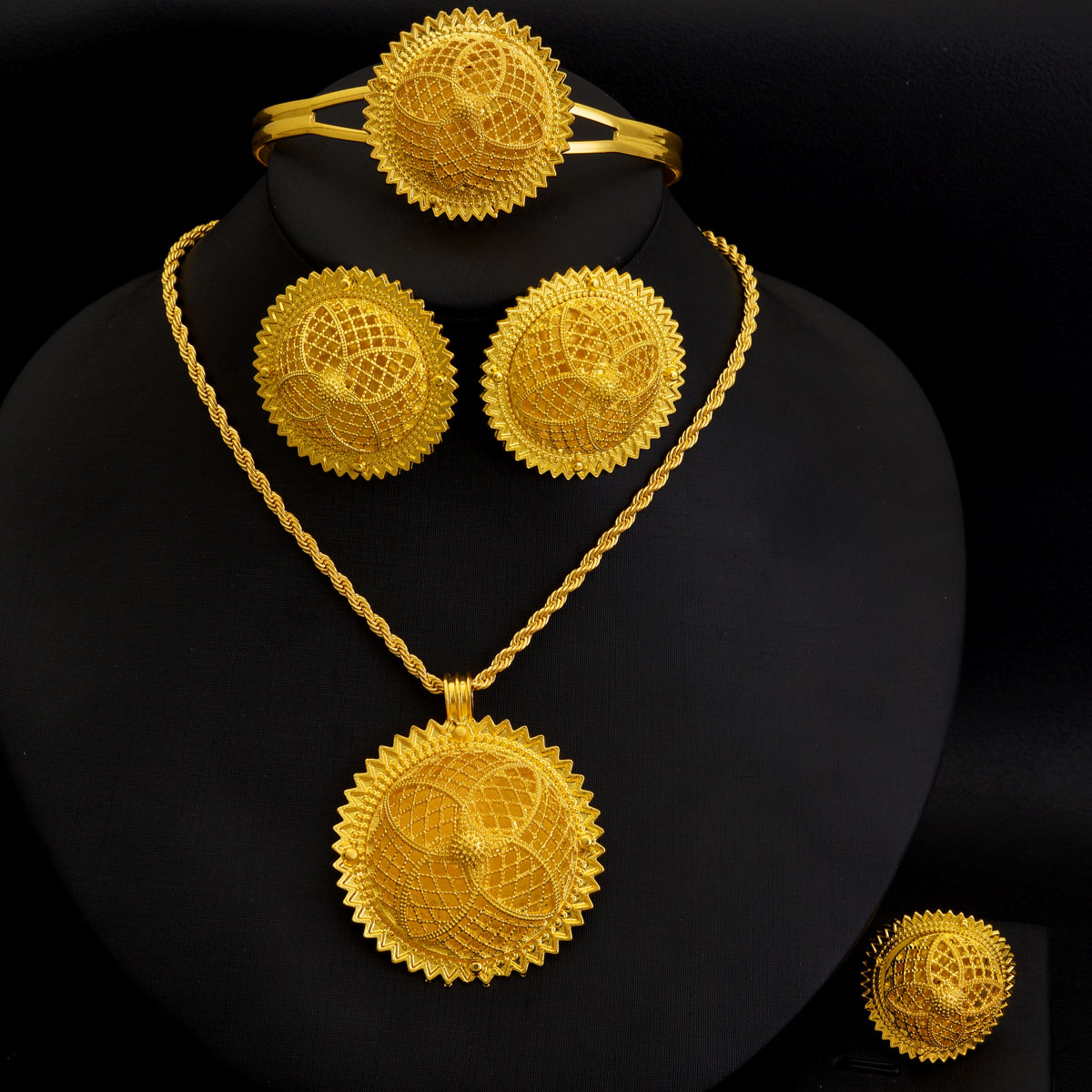 Africa Dubai Golden Color Jewe - Ethnic Fashion In Dubai ulasan dan harga