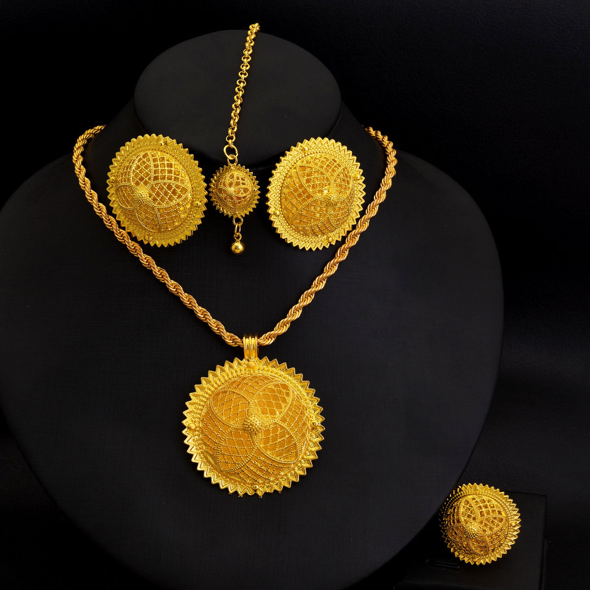 Africa Dubai Golden Color Jewe - Ethnic Fashion In Dubai ulasan dan harga