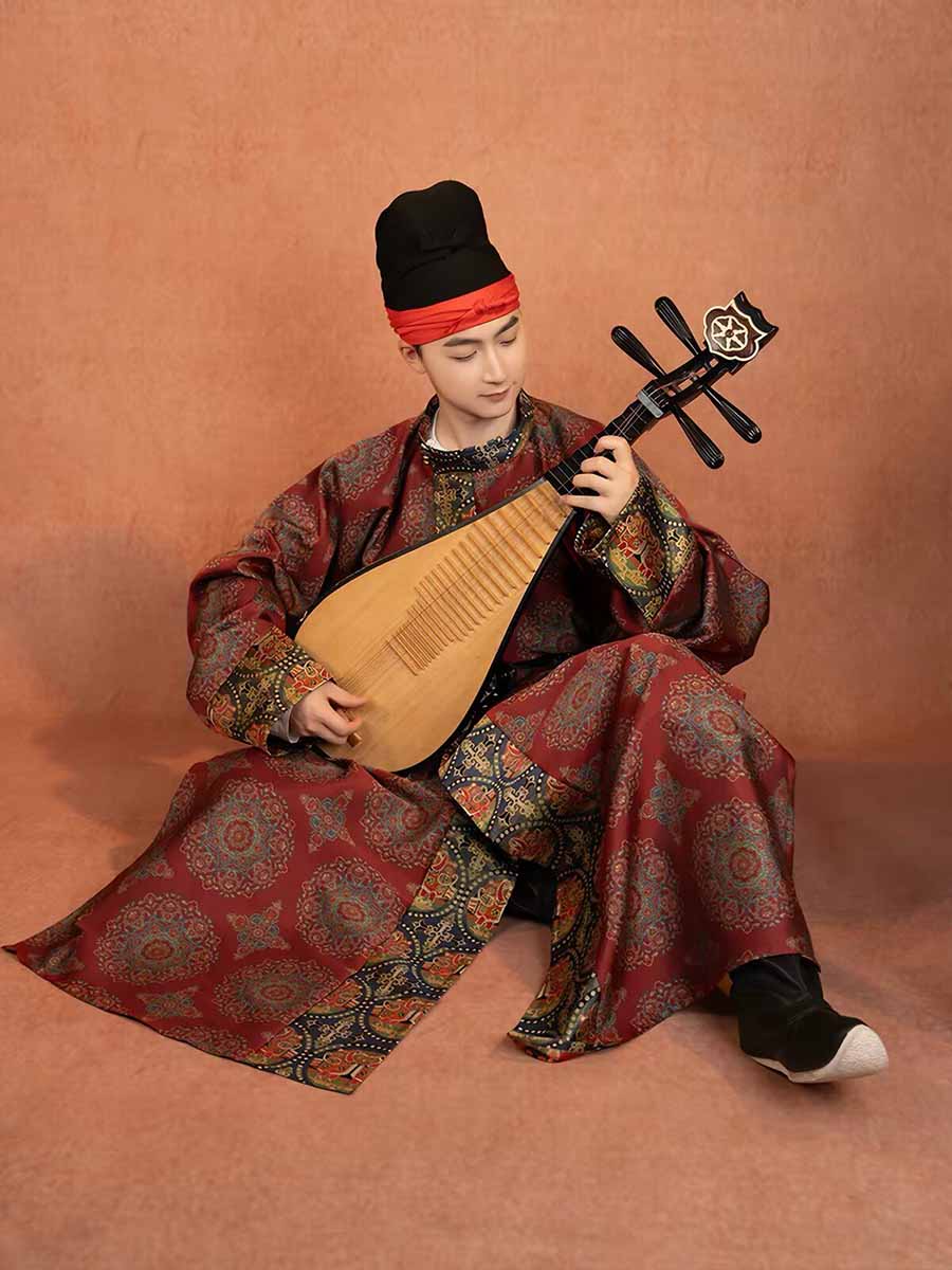 Men Vintage Tang Dynasty Hanfu - Ethnic Gown ulasan dan harga